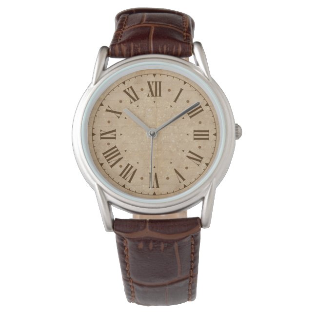 vintage style and roman letters watch (Front)