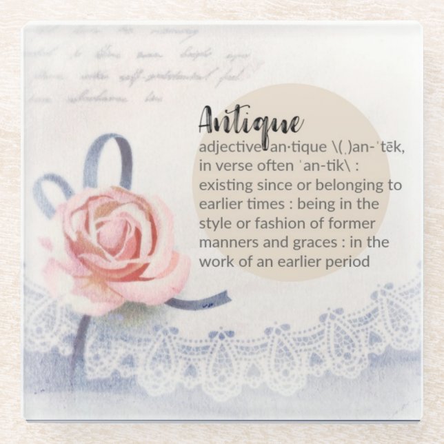 Vintage Style Antique Defined Country Coaster (Front)