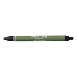 Vintage Style, Any Color Retro Company/Event Black Ink Pen