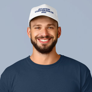 Vintage-Style Aviation Conference Embroidered Hat