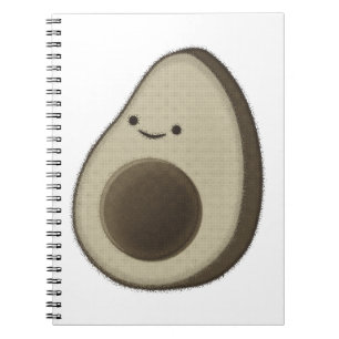 Vintage Style Avocado Drawing Notebook
