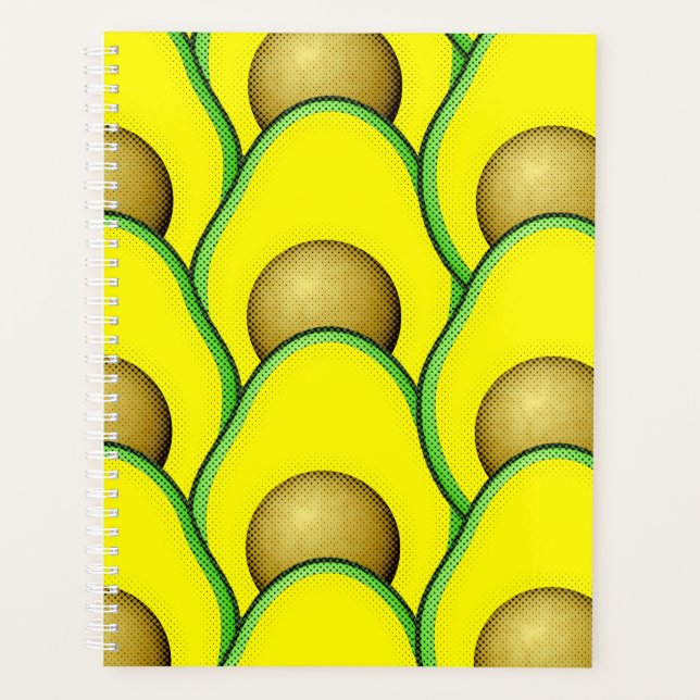 Vintage Style Avocado Drawing Planner (Front)