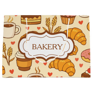 Vintage Style Bakery Large Gift Bag