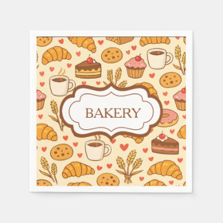 Vintage Style Bakery Napkin