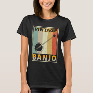 Vintage Style Banjo T-Shirt