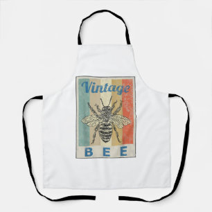 Vintage Style Bee Queen Honey Beekeeper Beekeeping Apron