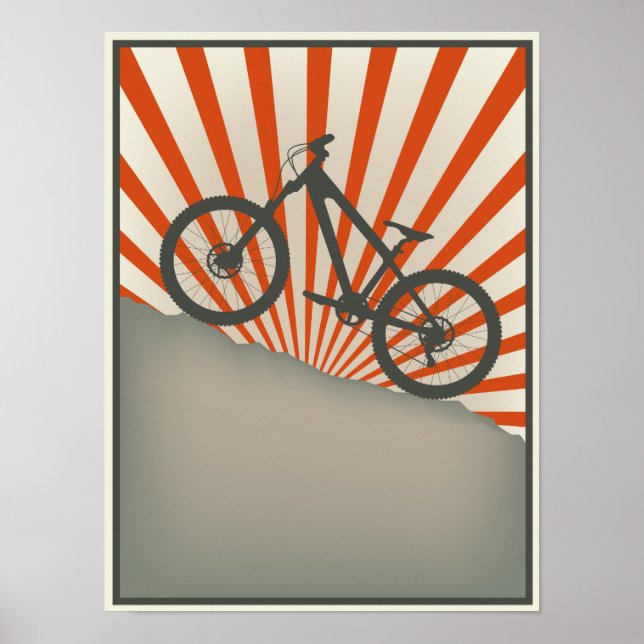 Vintage style bike poster (Front)