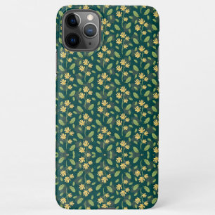 Vintage-style blue color botanical pattern  iPhone 11Pro Max Case
