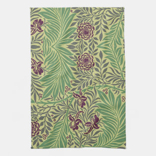 Vintage-style blue color botanical pattern kitche kitchen towel