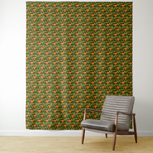 Vintage-style blue color botanical pattern tapest tapestry