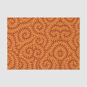 Vintage-style blue color botanical pattern tissue paper
