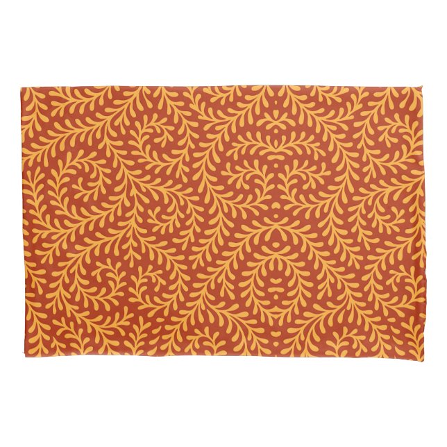 Vintage-style blue colour botanical pattern  pillo pillowcase (Front-Left)