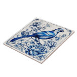 Vintage Style Blue Delft Bird Ceramic Tile. Tile<br><div class="desc">I am adding this commercial use Blue delft style pattern with a blue bird to a ceramic tile. These design are really quite lovely and make gorgeous tiles for the home, whether it is for wall decoration or to keep as a keepsake, a coaster or something else. A lovely addition...</div>