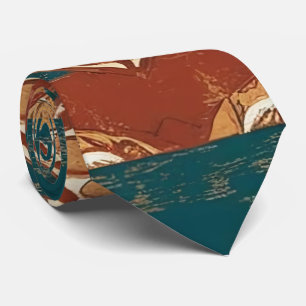 Vintage Style Boho Pattern Neck Tie for Men