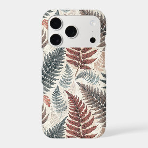Vintage-style botanical fern leaves