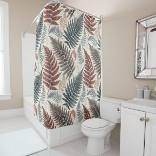 Vintage-style botanical fern leaves