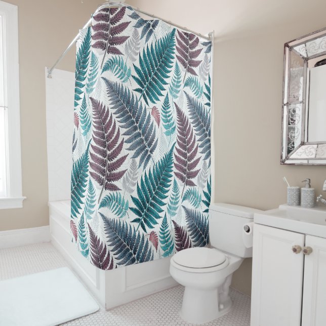 Vintage-style botanical fern leaves (In Situ)
