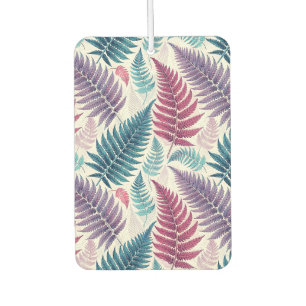 Vintage-style botanical fern leaves air freshener