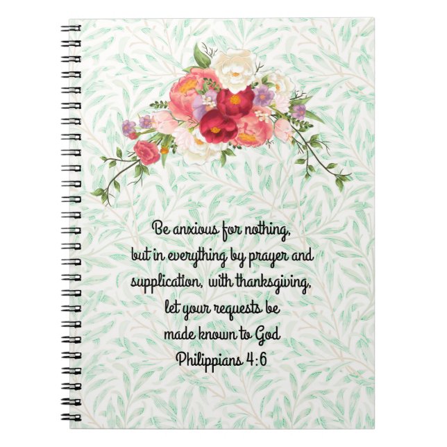 Vintage Style Bough of Flowers Prayer Journal  (Front)
