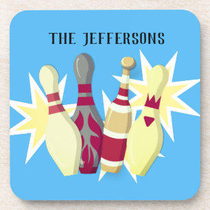 Vintage-style Bowling Coaster