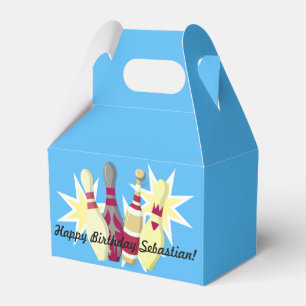 Vintage-style Bowling Favor Box