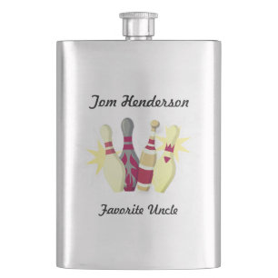 Vintage-style Bowling Hip Flask