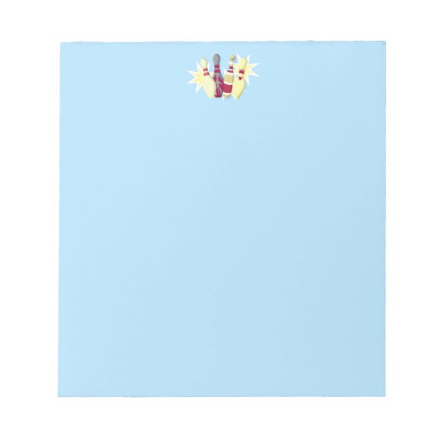 Vintage-style Bowling Notepad (Front)