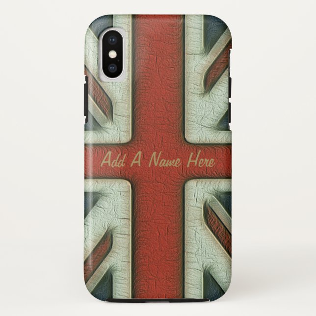 Vintage Style British Flag Case-Mate iPhone Case (Back)
