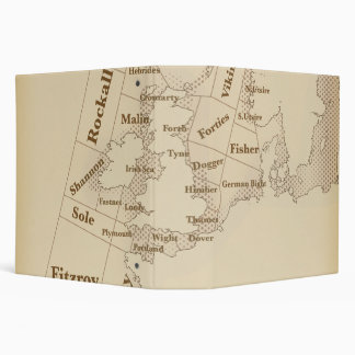 Vintage style British Isles Shipping Forecast Binder