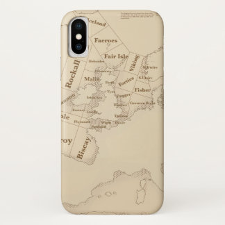 Vintage style British Isles Shipping Forecast Case-Mate iPhone Case