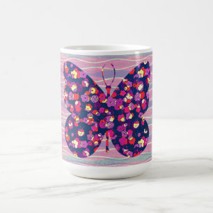 Vintage Style Butterfly Mug Coffee Cup