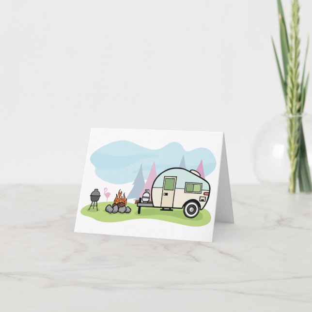 Vintage Style Camper Note Cards (Front)