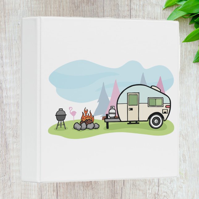 Vintage Style Camper Ring Binger Binder (Creator Uploaded)