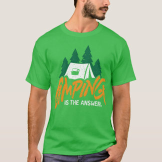 Vintage Style Campingent Or Rv Camping Gift girl T-Shirt