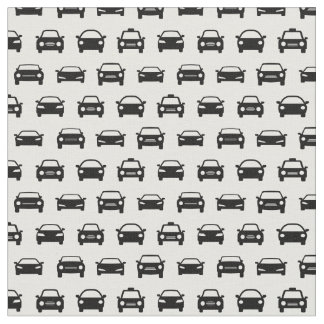 Vintage Style Cars Pattern Car Icon Transportation Fabric