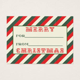 Vintage Style Christmas Gift Tag