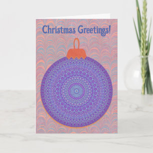 Vintage Style Christmas Ornament Card