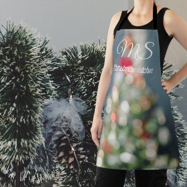 Vintage-style Christmas tree  Apron (Creator Uploaded)