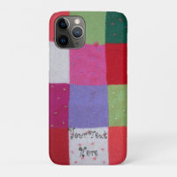 vintage style colourful knitted patchwork