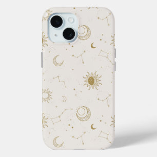 Vintage Style Constellation Pattern iPhone 15 Case