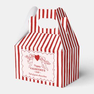 Vintage Style Cupid Doodles Happy Valentine's Day Favor Box