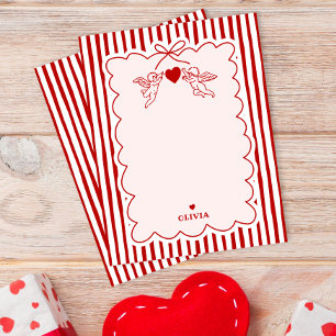 Vintage Style Cupid Doodles Valentine's Day Theme Card