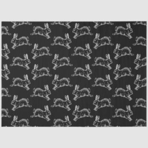 Vintage Style Cute Rabbits Print Pattern Bunny Art Tissue Paper