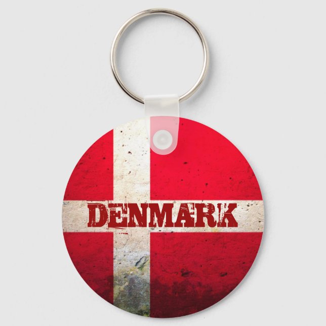 Vintage Style Denmark Keychain! Keychain (Front)