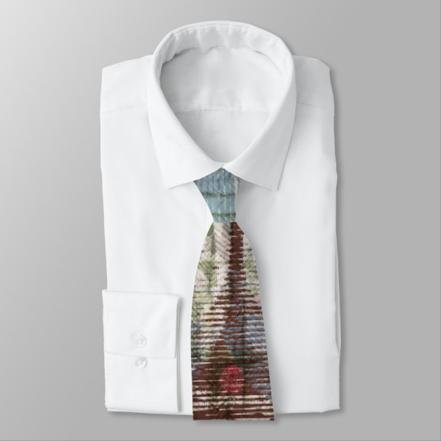 vintage style distressed design  tie (Tied)