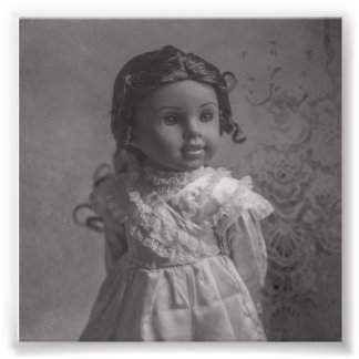 Vintage-Style Doll Portrait - Tiana Photo Print