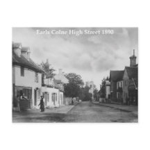 Vintage Style Earls Colne High Street Postcard