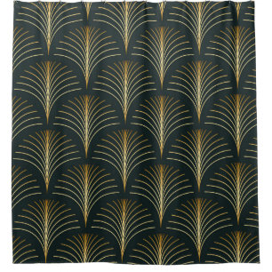 Vintage style elegant seamless art deco repeat fan