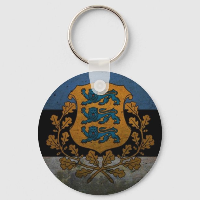 Vintage Style Estonia Keychain! Keychain (Front)
