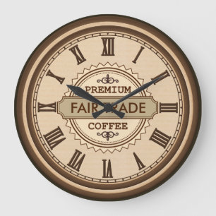 Vintage Style Fair Trade kitchen business clock